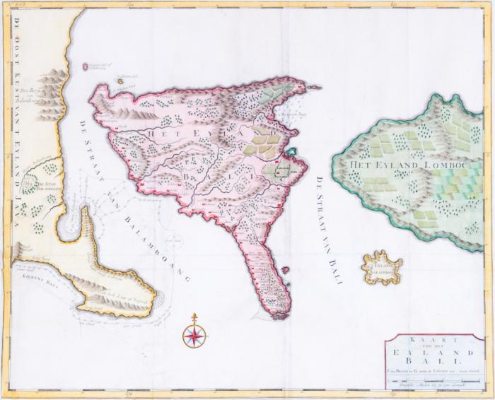 Kaart von het Eyland Bali