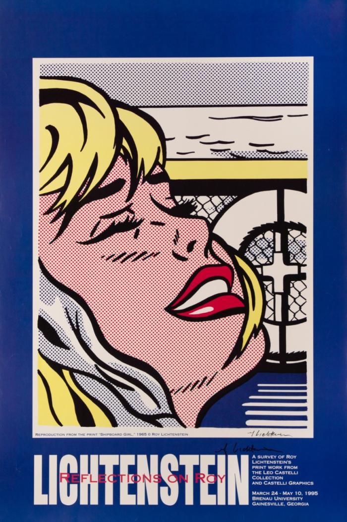 REFLECTION ON ROY LICHTENSTEIN (SHIPBOARD GIRL) LEO CASTELLI/BRENAU UNIVERSITY, GEORGIA.