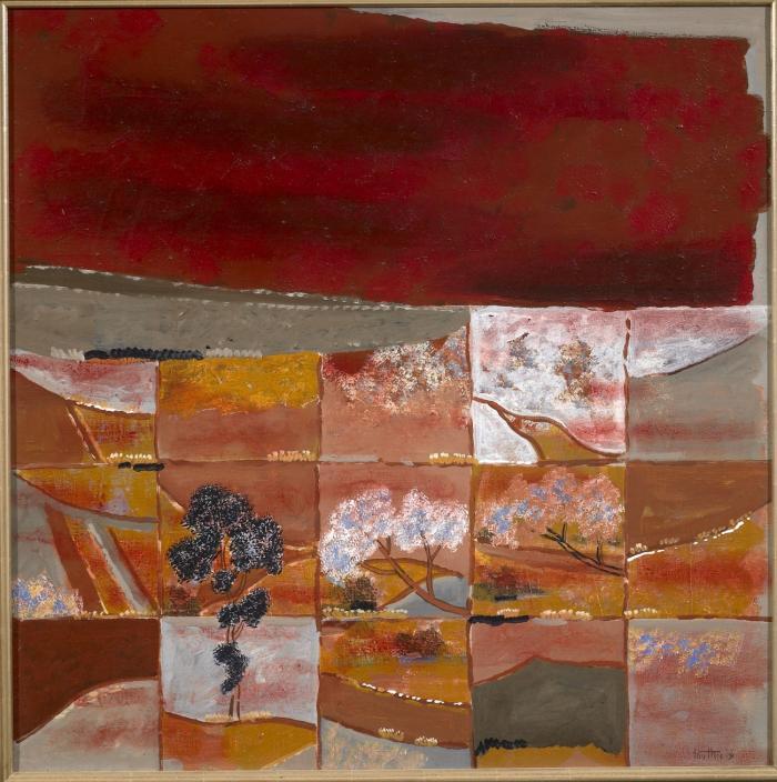 Marc Antoine Louttre-Bissière. Histoire de Rouge. 1985. Öl auf Leinwand, signiert.