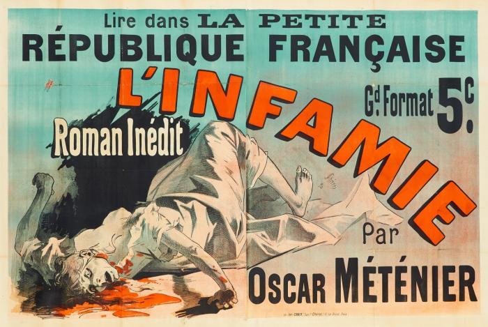 Jules Chéret. Lire dans la petite Republique francaise. 1890. Farblithographie auf Leinen/Plakat.