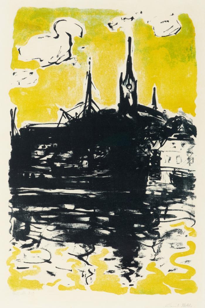 KIRCHE UND SCHIFF, SONDERBURG, 1907