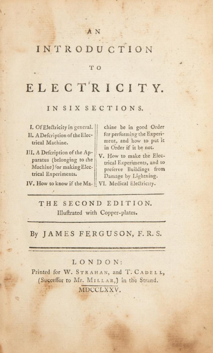 An introduction to electricity in six sections. The second edition.