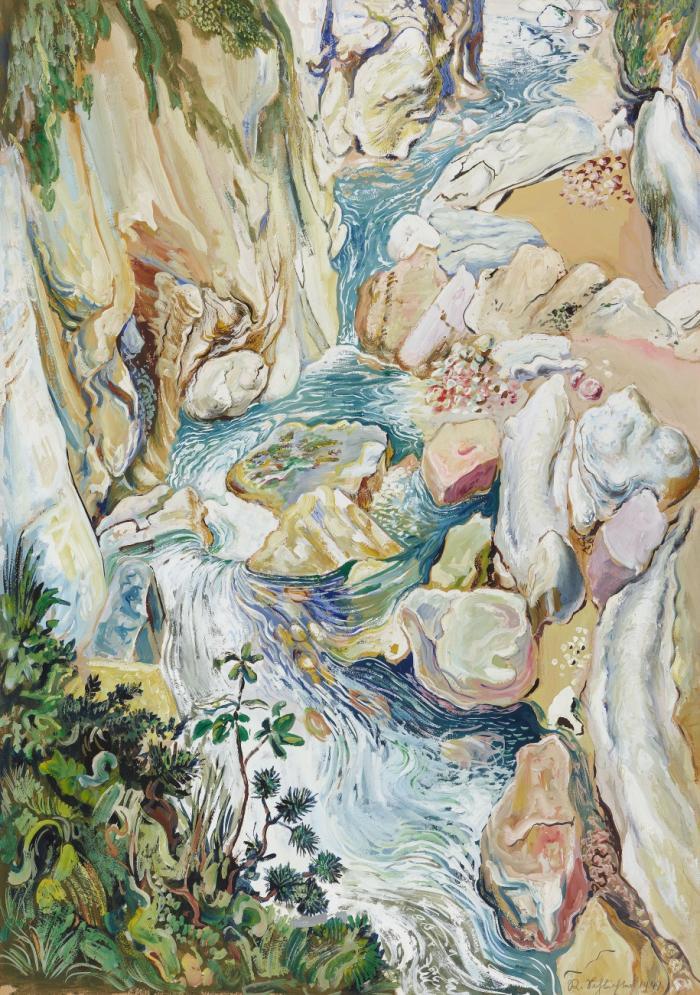 KLAMM MIT REISSENDEM BACH