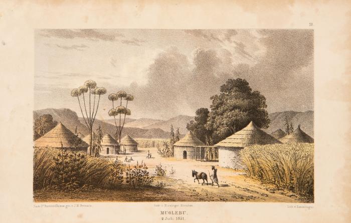 Reisen und Entdeckungen in Nord- und Central-Afrika in den Jahren 1849 bis 1855. Tagebuch seiner im Auftrag der Brittischen Regierung unternommenen Reise. 5 Bde.