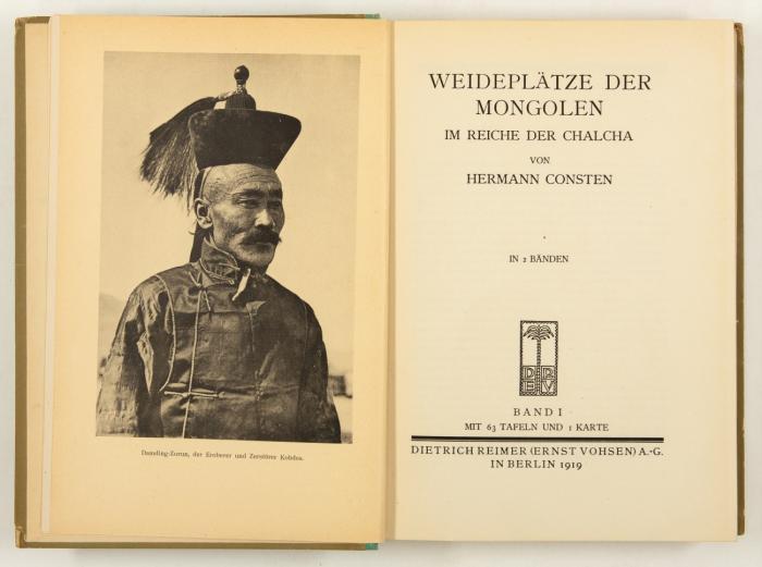 Weideplätze der Mongolen im Reiche der Chalcha. 2 Bde.