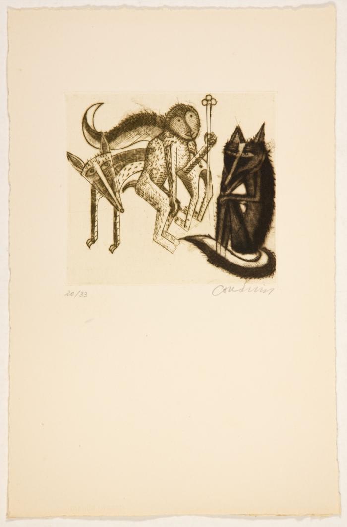 Fabeln. Dix tours de maitre Renard. Zehn Streiche von Meister Fuchs. (Übertr. von R. Mayr.).