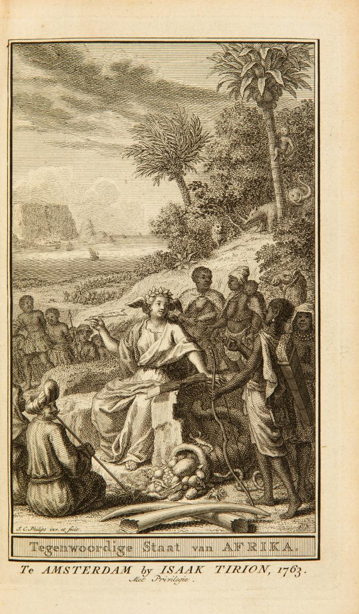 Hedendaagsche historie of tegenwoordige Staat van Afrika. Waar in uitmunt de Beschryving van Barbarie, Senegal, Guinee, de Kaap der Goede Hoope, van de Kanarische, Vlaamsche en Fransche Eilanden, van St. Helena enz. Volgens de Waarneemingen van de Heeren Shaw, Adanson, de la Caille en andere hedendaagsche Reizigers.