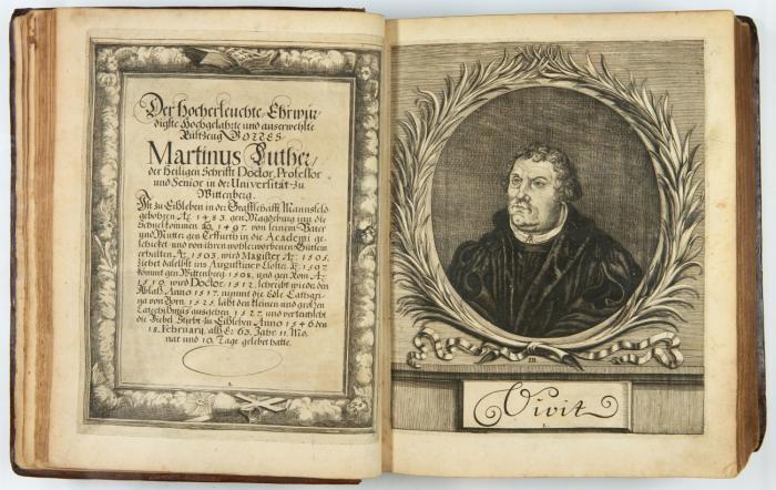 Biblia, Das ist: Die gantze H. Schrifft Altes und Neuen Testaments, Deutsch , Mart. Luth. Auff Churfürstl. Sächs. Durchl. Herrn Johann Georgen des Andern Befehl. 4 Bde.