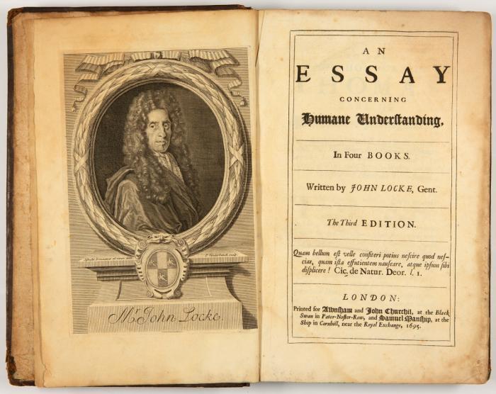 An essay concerning humane understanding, in four books. Third edition.