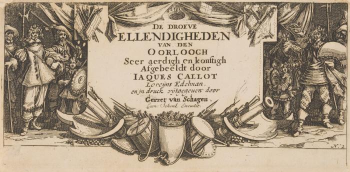 De Droeve Ellendigheden van den Oorloogh. (Les grandes misères de la guerre. Um 1633).