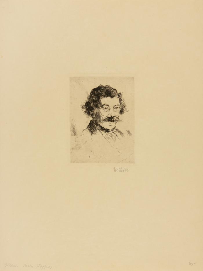 Bildnis des Malers Joseph Wopfner / Bauernbursche mit Krug.