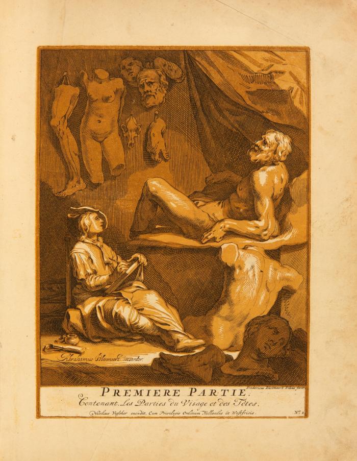 Oorspronkelyk en vermaard konstryk Tekenboek ... geestryk getekent, en meesterlyk gegraveert by zyn zoon Frederik Bloemaart ... In een gevoegelyke ordre geschikt door ... Bernard Picart. 8 Tle in 1 Bd.