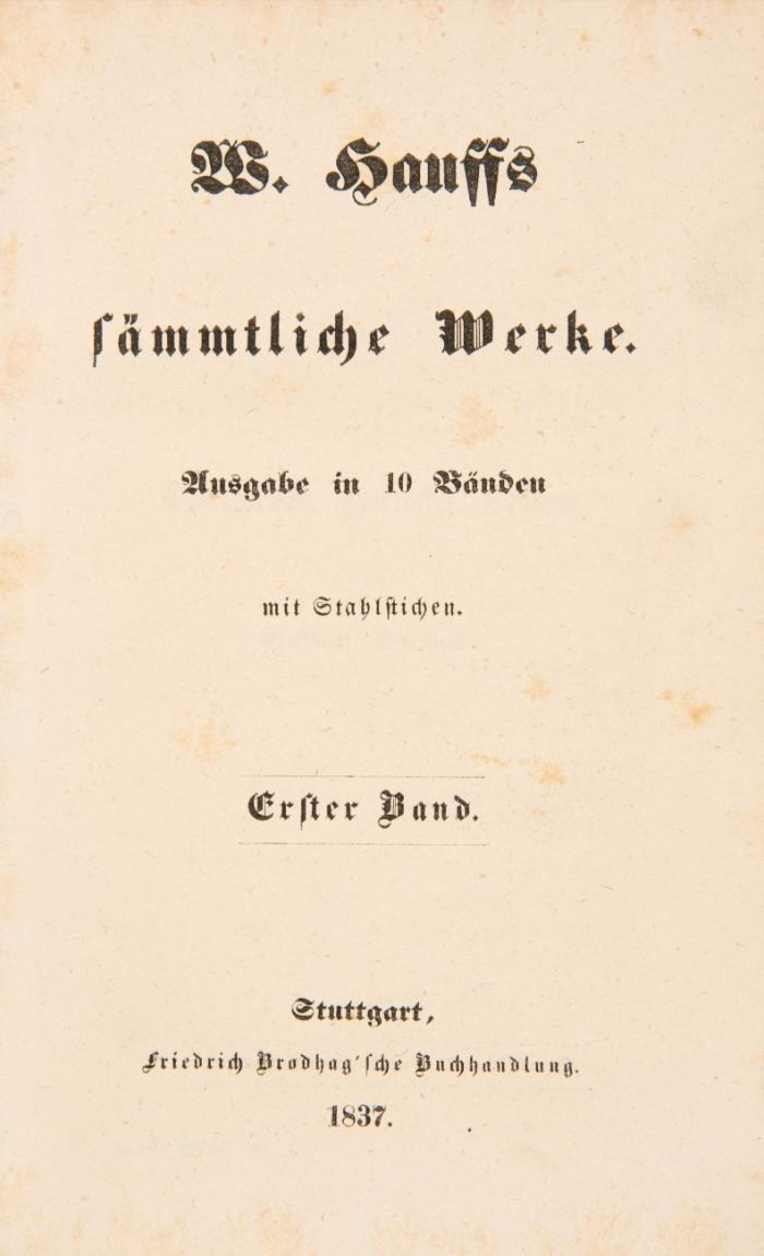 Sämmtliche Werke. 10 Bde.
