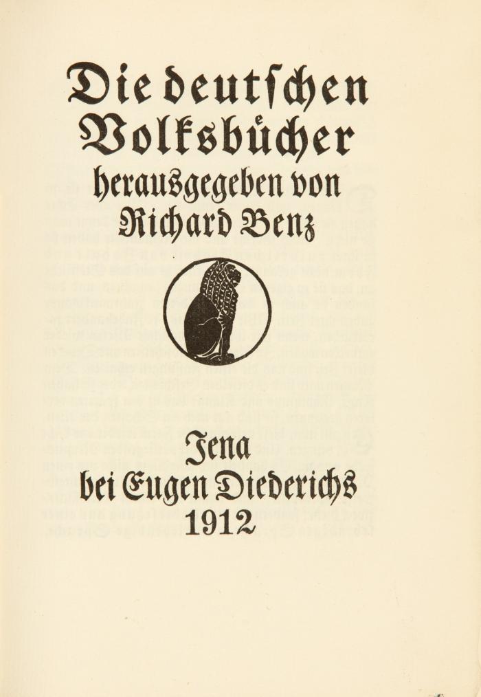 Die deutschen Volksbücher. 5 Bände.