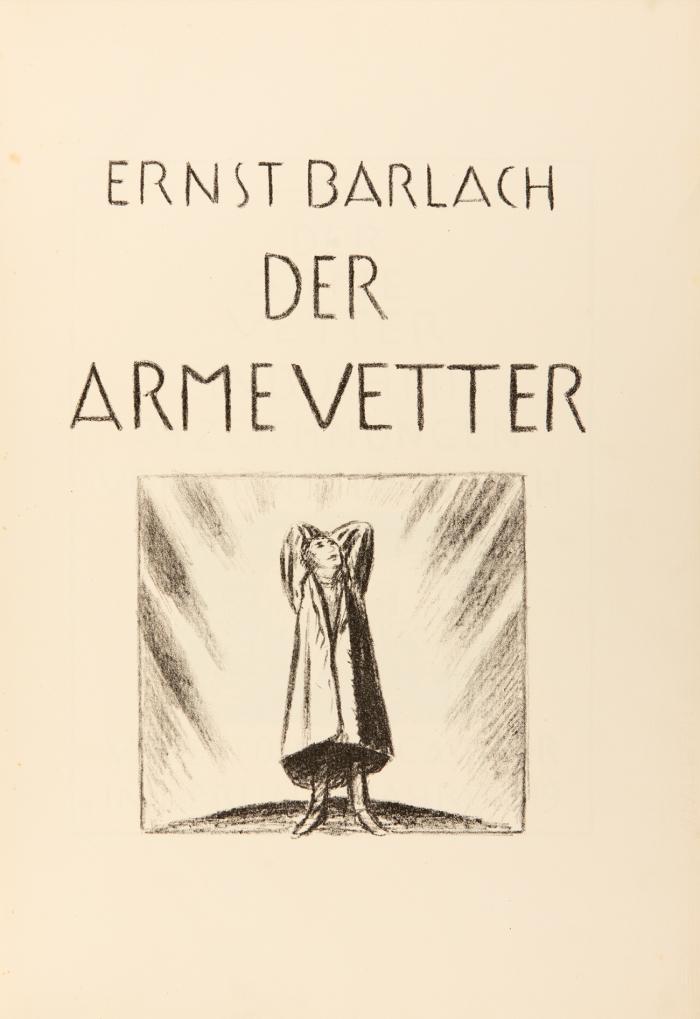 Der arme Vetter. Ein Buch mit 34 Zeichnungen. Textband und Tafelmappe.