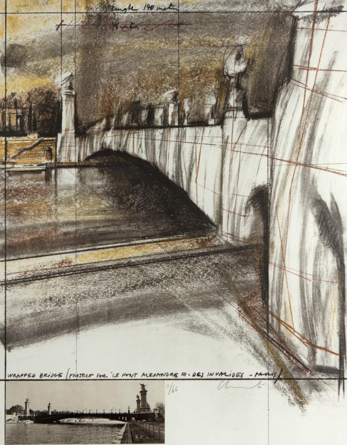 WRAPPED BRIDGE, PROJECT FOR LE PONT ALEXANDRE III, PARIS