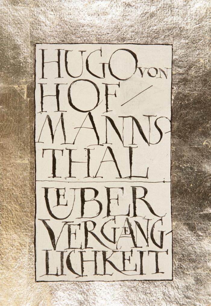 Über Vergänglichkeit. Malerbuch-Unikat.