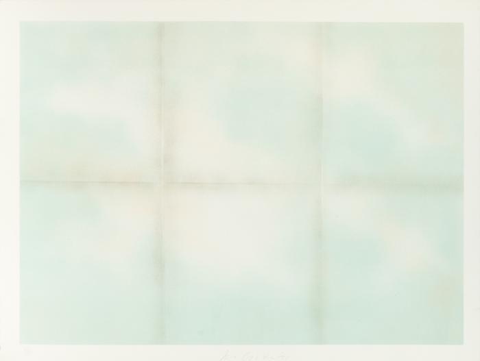 4 BLATT AUS: FLOATING CARDS 1969 / BLUE FOLDED CLOUDS 1971