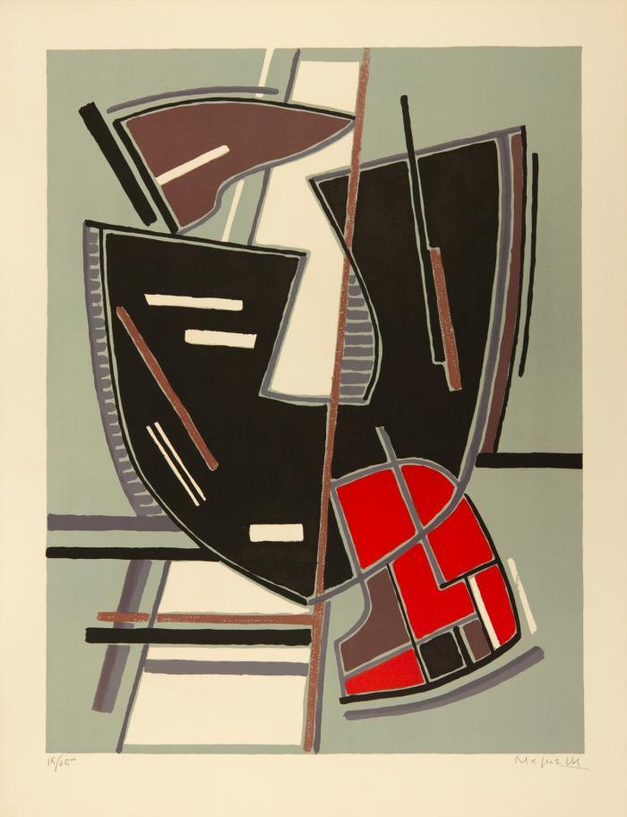 OHNE TITEL (COMPOSITIONE CON ROSSE)