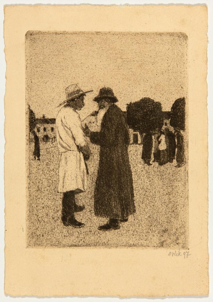EIN HANDEL - GALIZIEN 1897 / AFRIKANISCHE LANDSCHAFT 1911