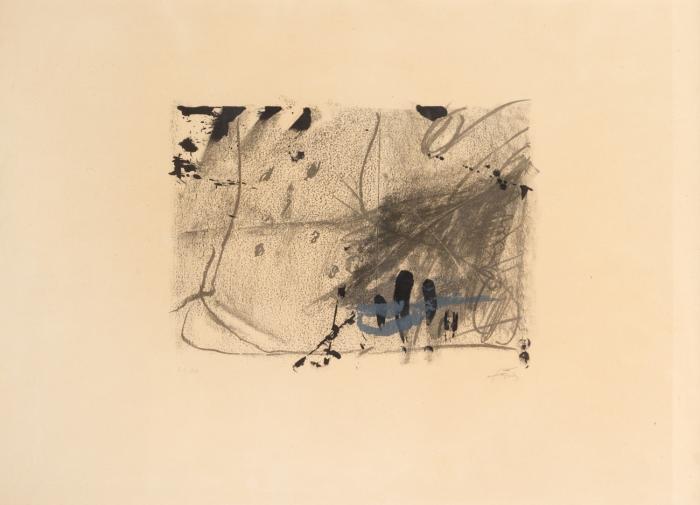 Antonie Tàpies. Ohne Titel. Lithographie. Ex. 31/40. Galfetti 134 a.
