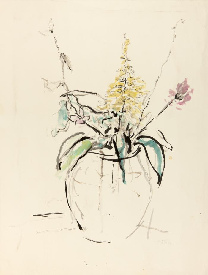 VASE MIT BLUMEN