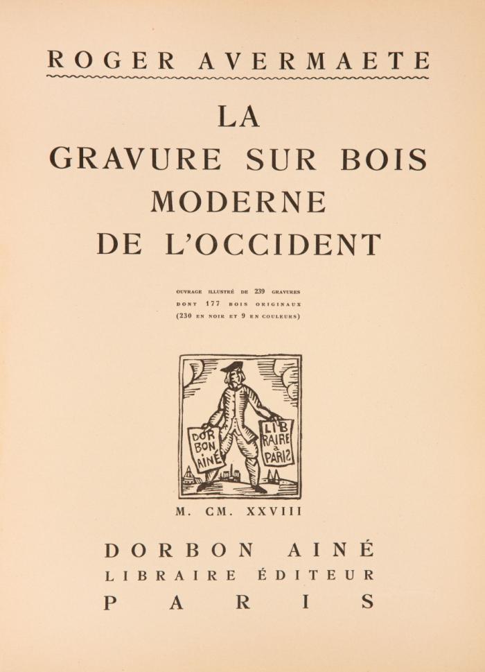 La gravure sur bois moderne de l'occident.