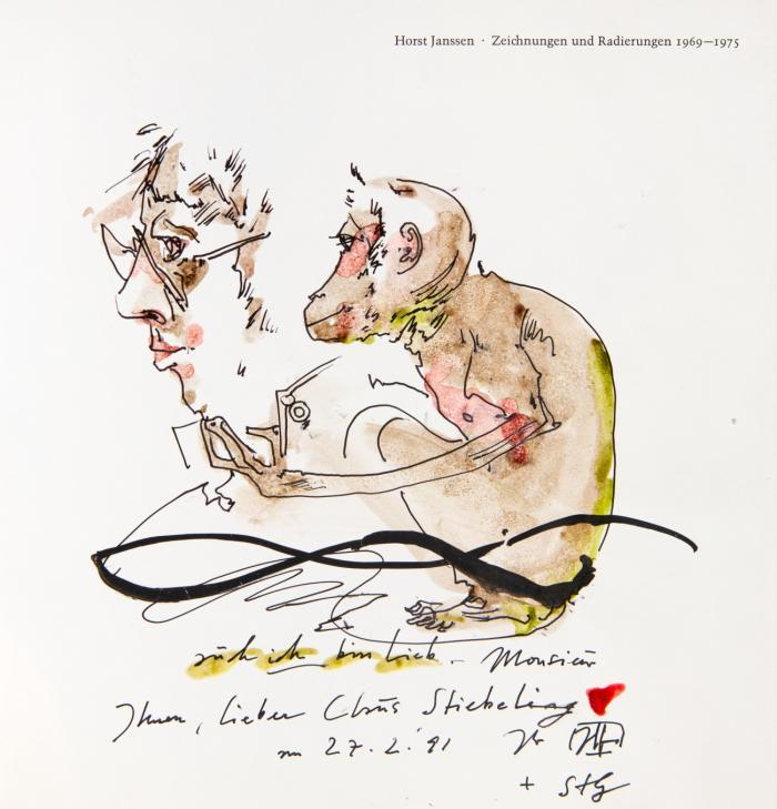 Zeichnungen und Radierungen 1969-1975. Auswahl aus dem graphischen Werk. Mit Texten von Horst Janssen, Wieland Schmied und Gerhard Schack.