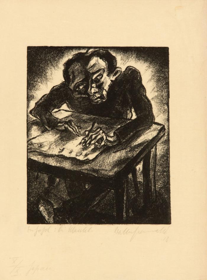 Walter Gramatté: 12 OrLithographien auf Japan zu der Erzählung Der Mantel von Nikolaj Gogol.