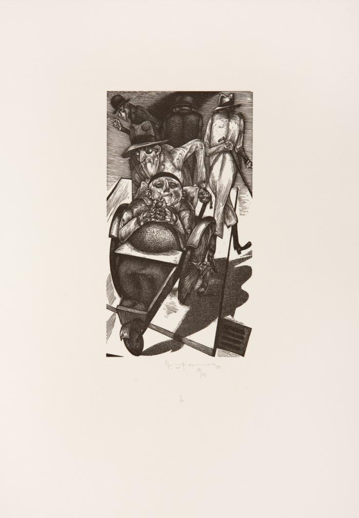 Karl-Georg Hirsch: Albert Ehrenstein, Tubutsch. 9 Acrylstiche und 1 Zeichnung.