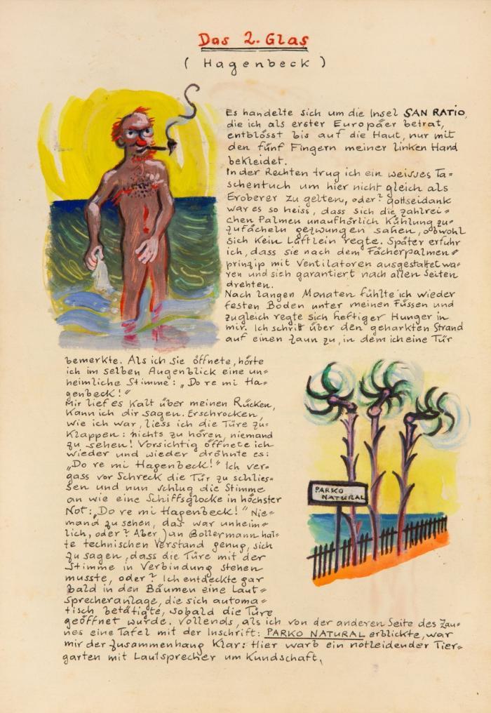 Bildnis des Jan Bollermann. [Farbig illustriertes Or.-Manuskript].
