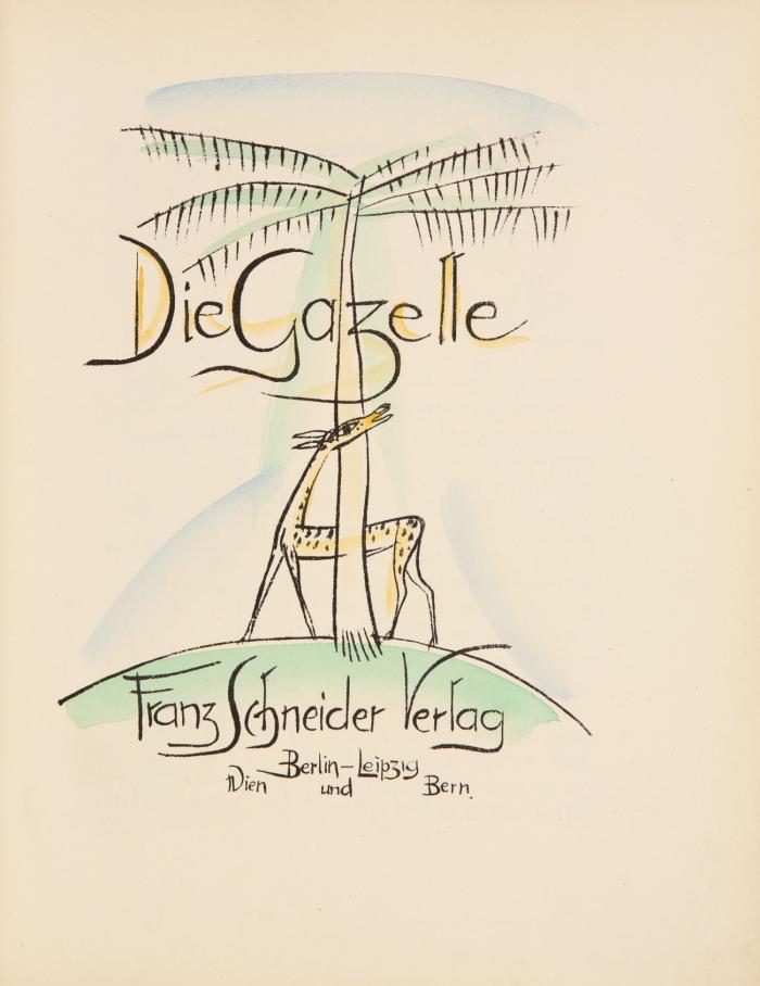 Die Gazelle. [Afrikanisches Märchen].