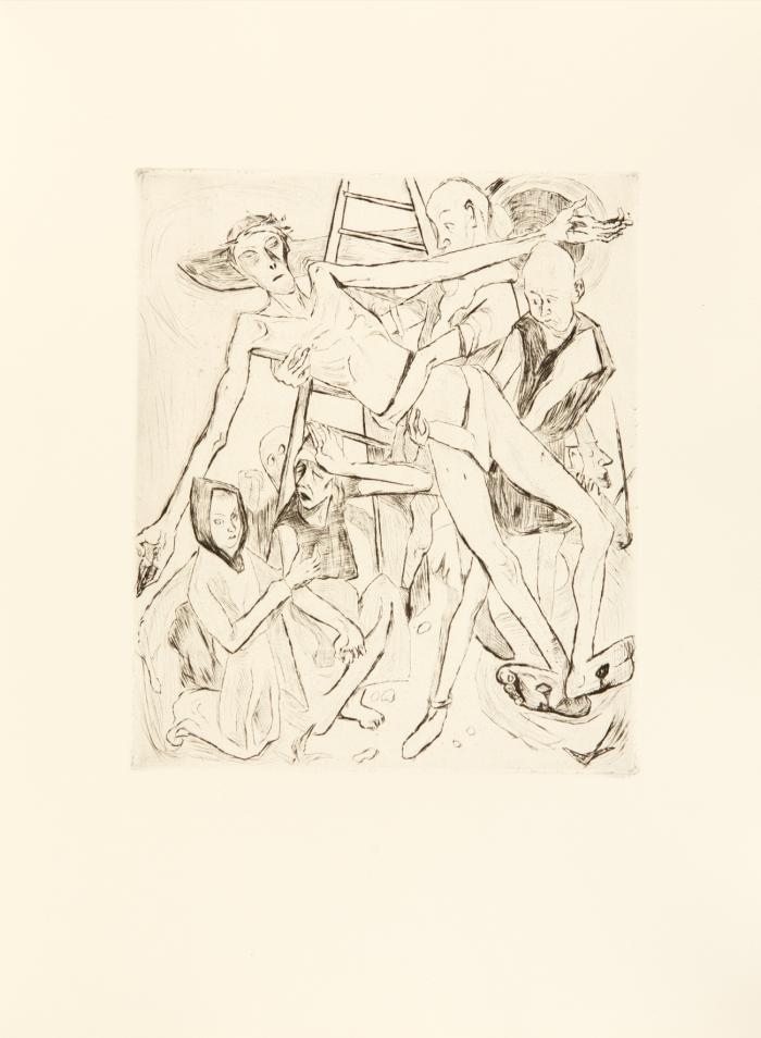 Max Beckmann. – Apokalypse. Die Offenbarung Sankt Johannis in der Übertragung von Martin Luther. Mit 27 Steinzeichnungen von Max Beckmann.