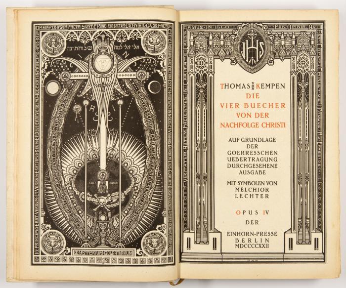 Die vier Buecher von der Nachfolge Christi. Auf Grundlage der Goerresschen Uebertragung durchgesehene Ausgabe.