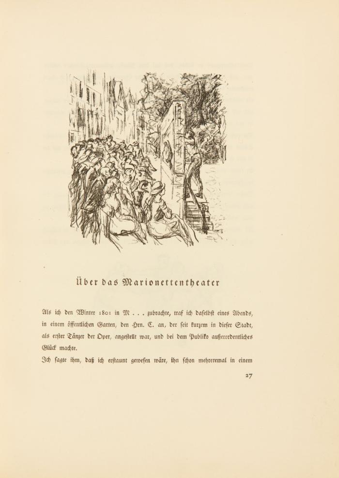 Max Liebermann: 54 Steindrucke zu kleinen Schriften von Heinrich von Kleist.