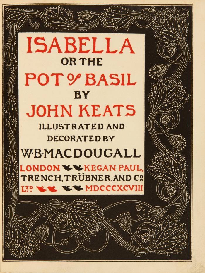 Isabella or the Pot of Basil.