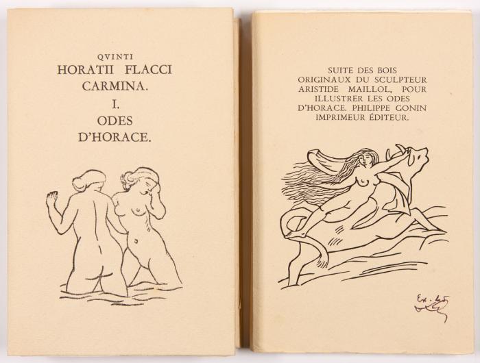 Carmina. Odes I [et] II. Texte latin et traduction en vers par le Baron Delort. 2 Bde., je mit Suite in 2 Bdn.