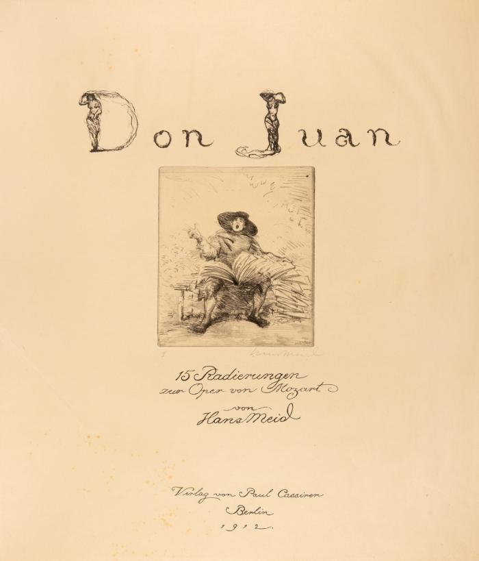 Hans Meid: Don Juan. 15 Radierungen zur Oper von Mozart.