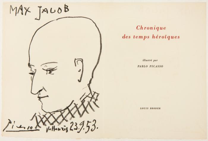 Chronique des temps héroïques illustré par Pablo Picasso.
