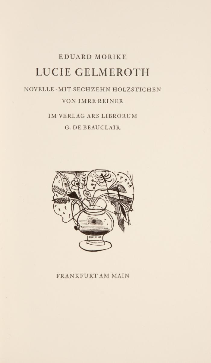 Lucie Gelmeroth. Novelle.