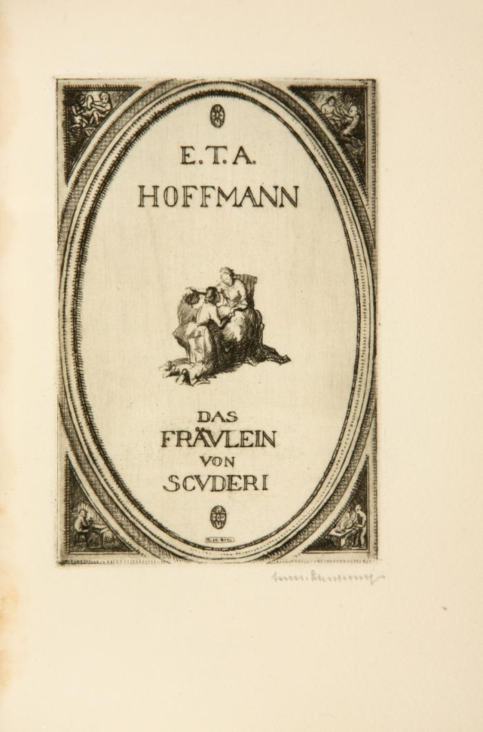 Das Fräulein von Scuderi. Neu durchgesehen von Carl Georg von Maassen.