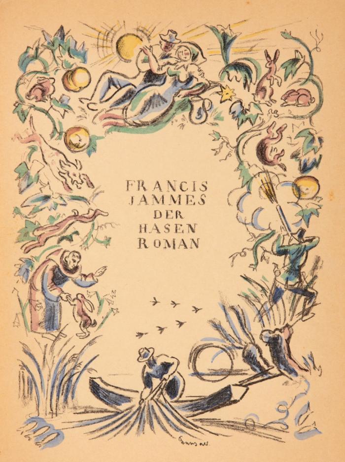 Der Hasenroman. Übertragen von Jakob Hegner.