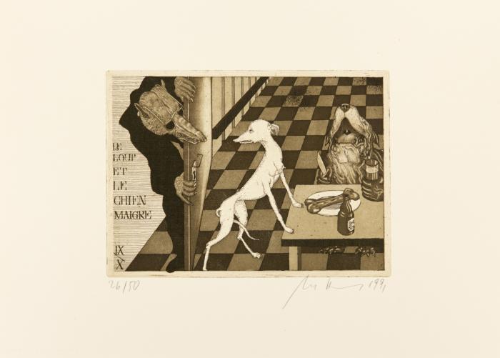 La Fontaines Hunde. Gesehen von Uwe Bremer.