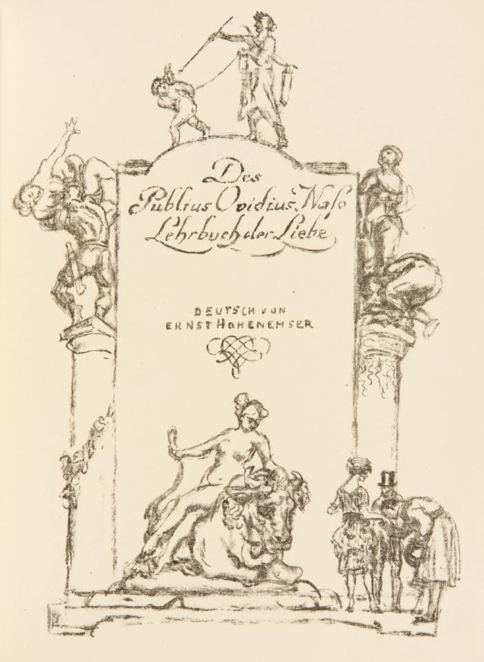 Lehrbuch der Liebe. Deutsch von Ernst Hohenemser.