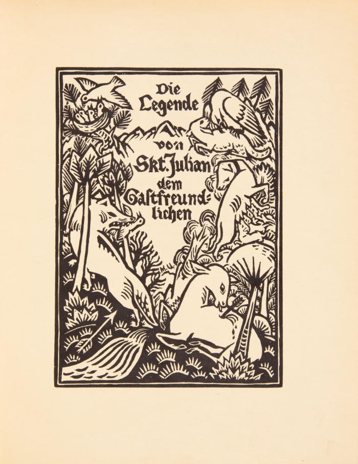 Die Legende von Sankt Julian dem Gastfreundlichen.