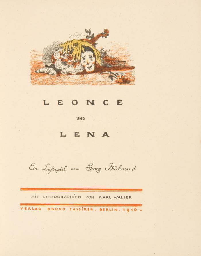 Leonce und Lena. Ein Lustspiel.