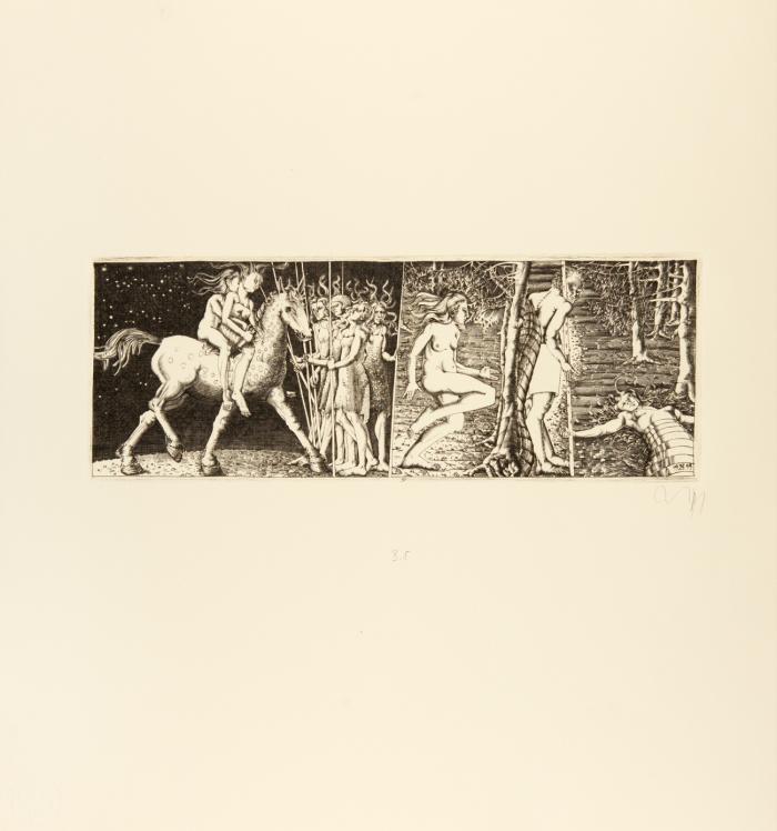 Der Ring des Nibelungen. 22 Originalkupferstiche von Baldwin Zettl. Mit einem Text des Künstlers und einem Geleitwort von Wolfgang Wagner.