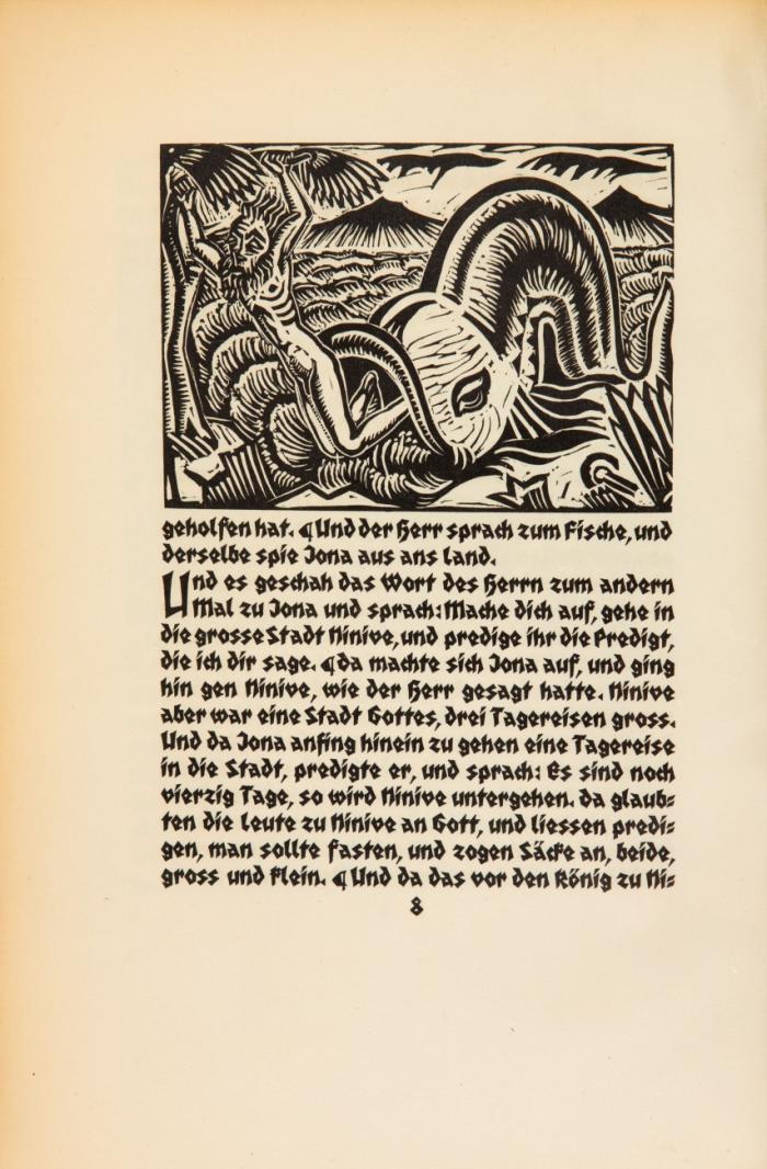 Adam Antes. - Der Prophet Jona. (Übertragung von Martin Luther).