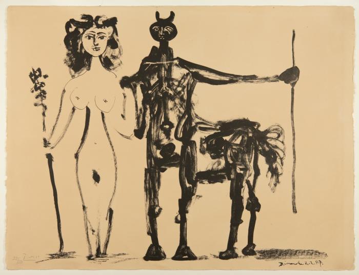 CENTAURE ET BACCHANTE