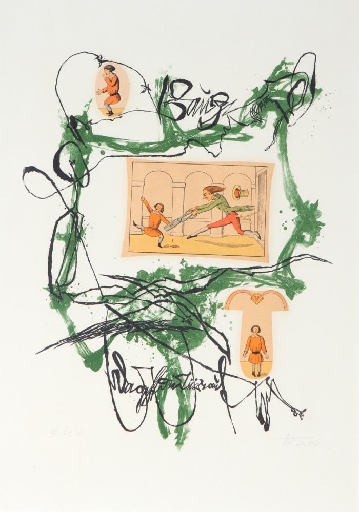 GESCHICHTE VOM DAUMENLUTSCHER (BLATT 8 AUS: KOMMENTARE ZUM STRUWWELPETER)